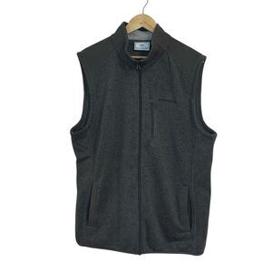 Men’s Southern Tide Grey Zip Vest, XL